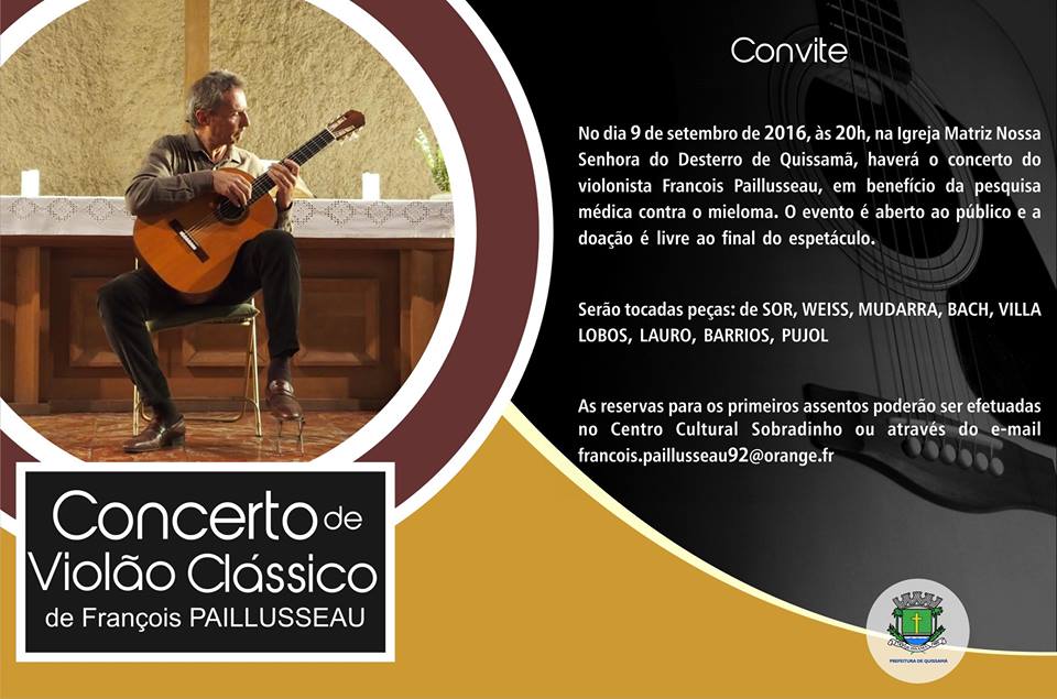 Invitation concert François au Brésil