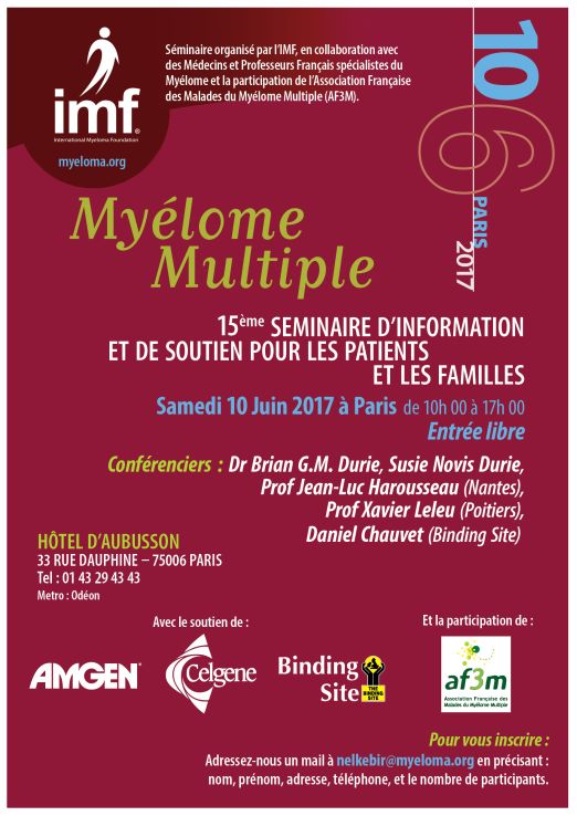 Affiche Seminaire IMF Af3m - Paris